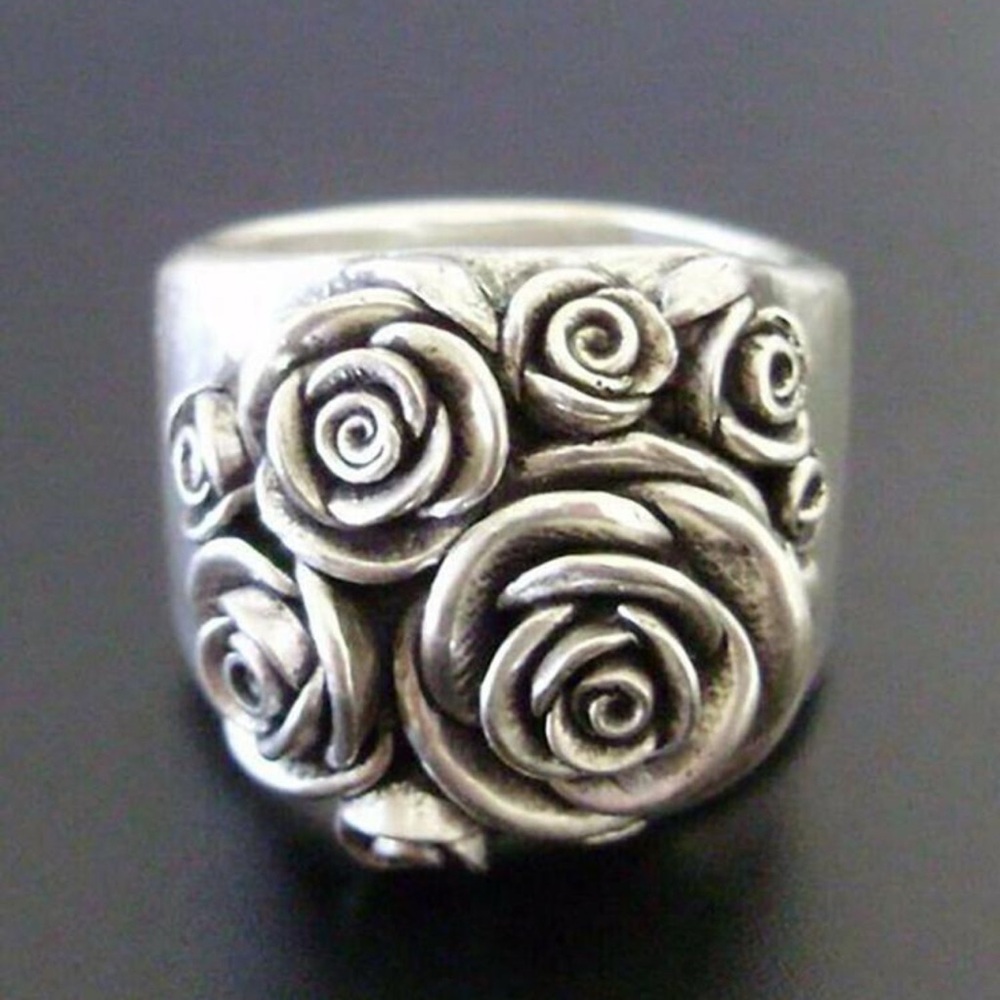 Silver Rose Ring - image 2